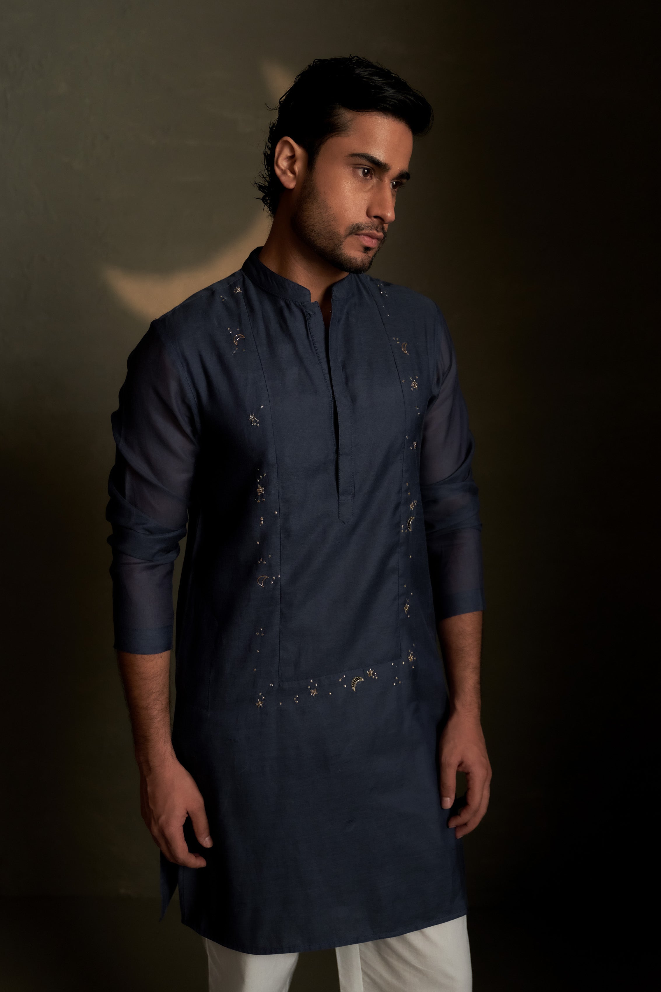 BLUE DUSK LONG KURTA SET