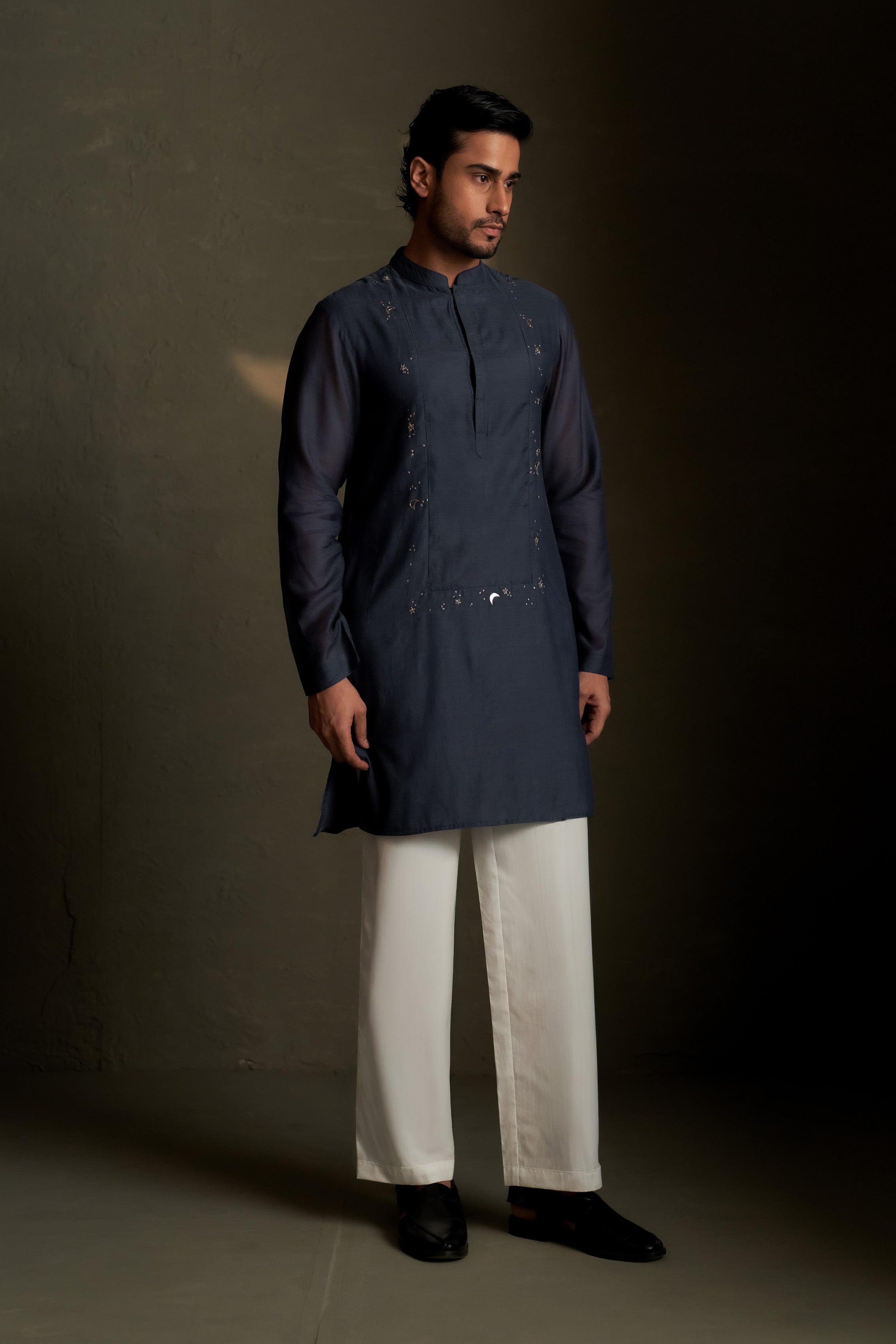 BLUE DUSK LONG KURTA SET