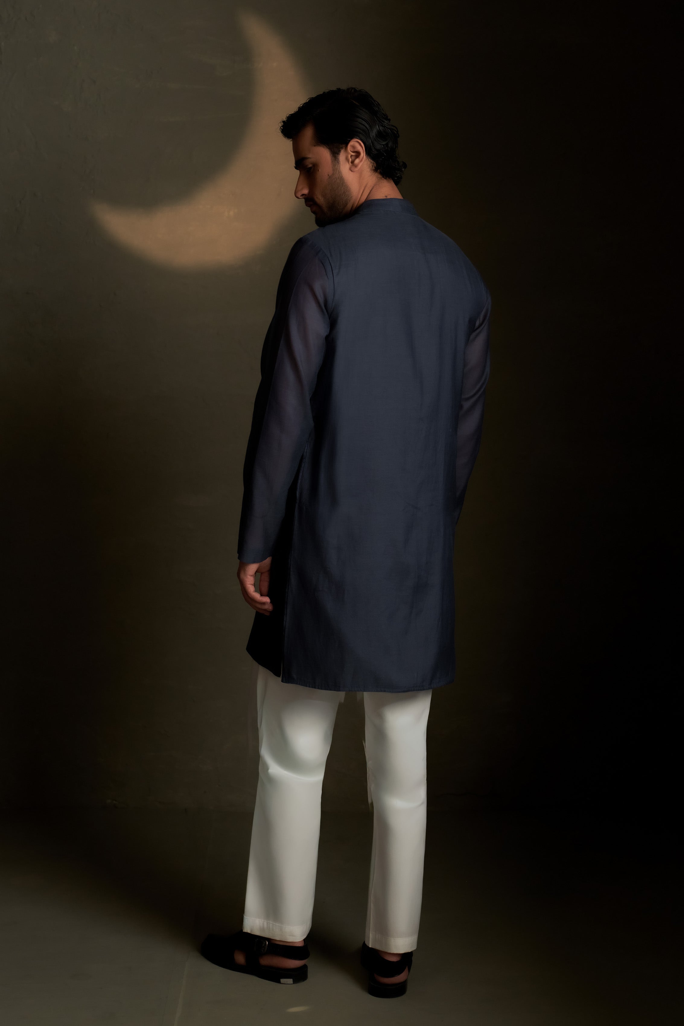 BLUE DUSK LONG KURTA SET