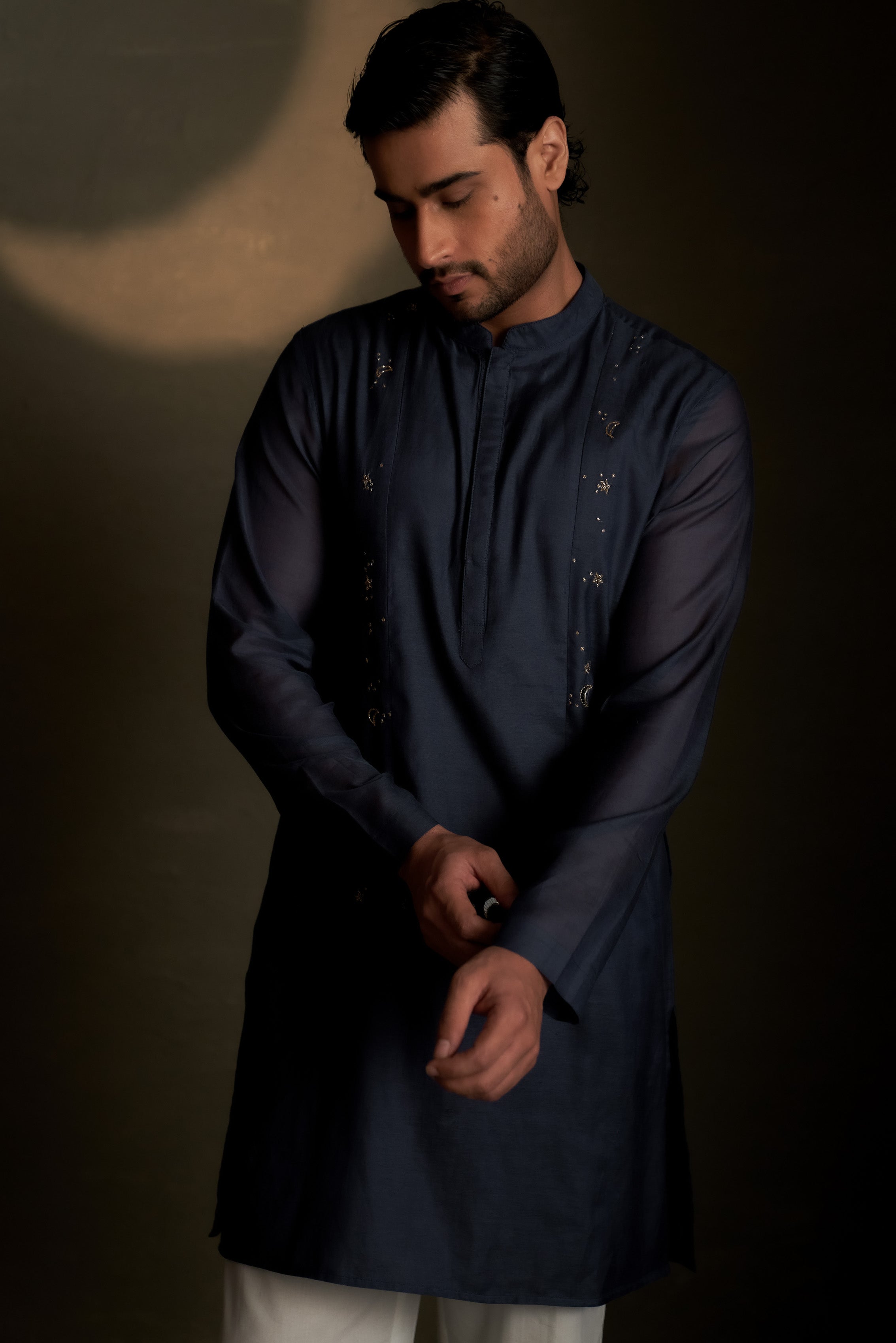 BLUE DUSK LONG KURTA SET