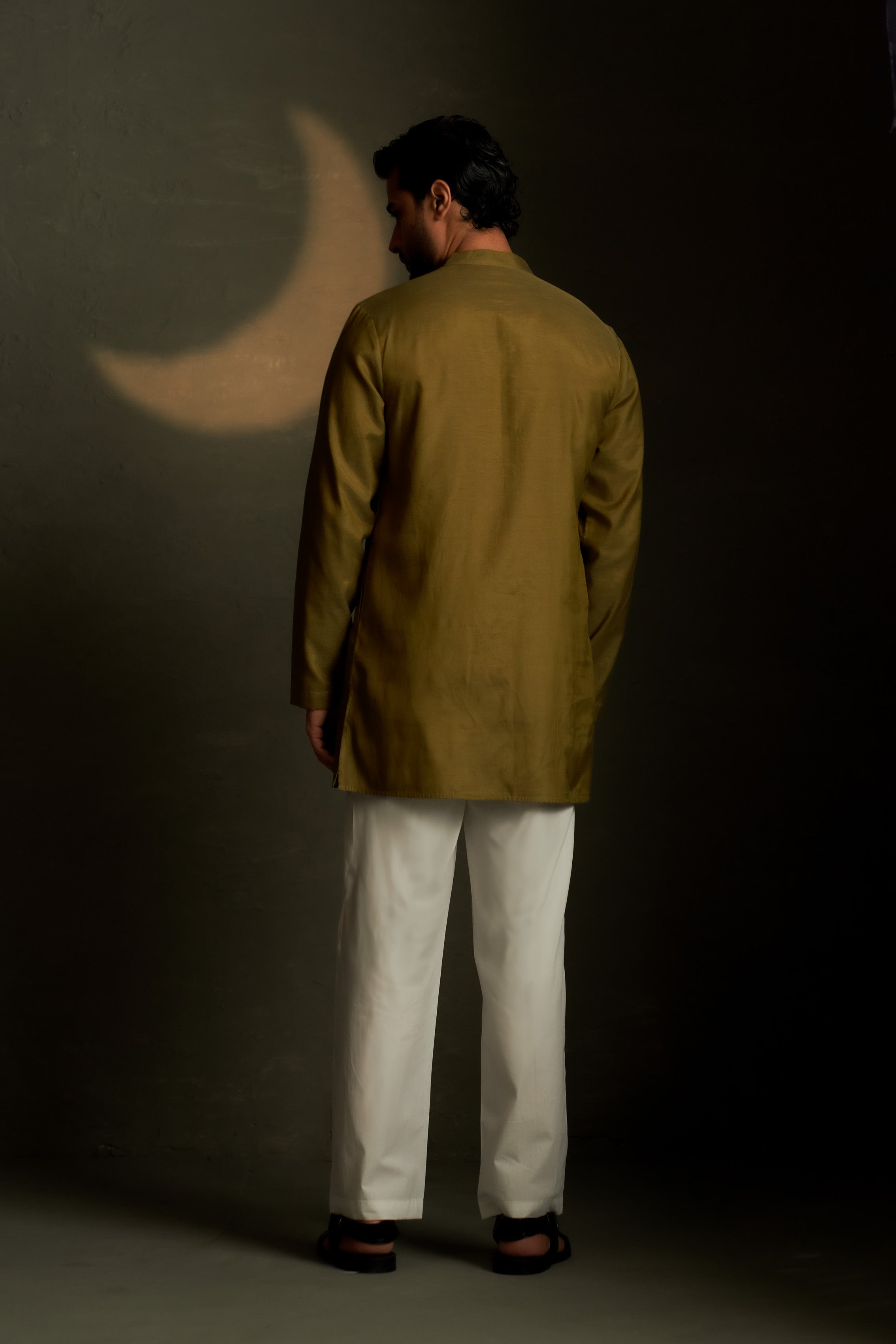 OLIVE DUSK SHORT KURTA SET