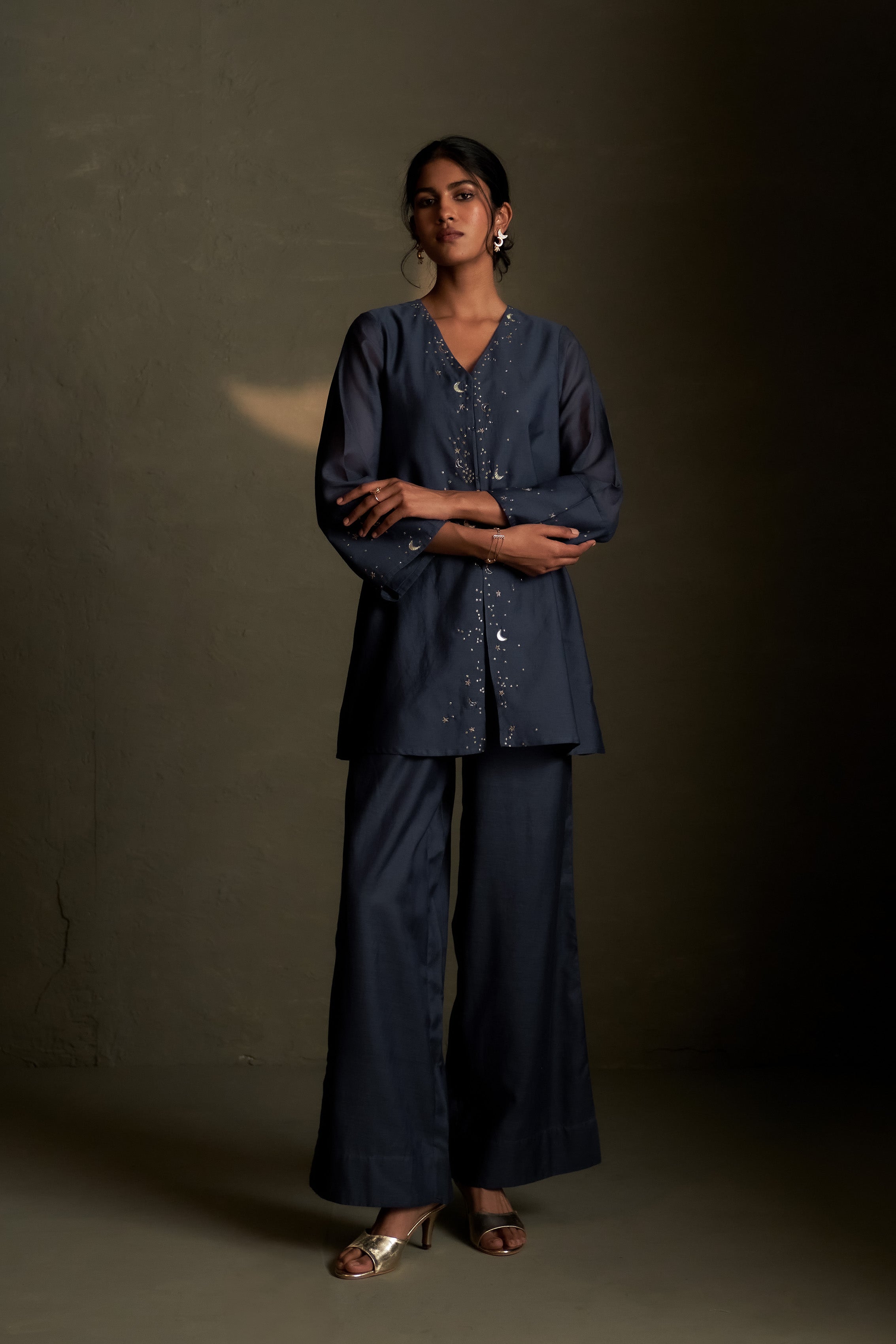 BLUE DUSK CHAAND SITARA SET