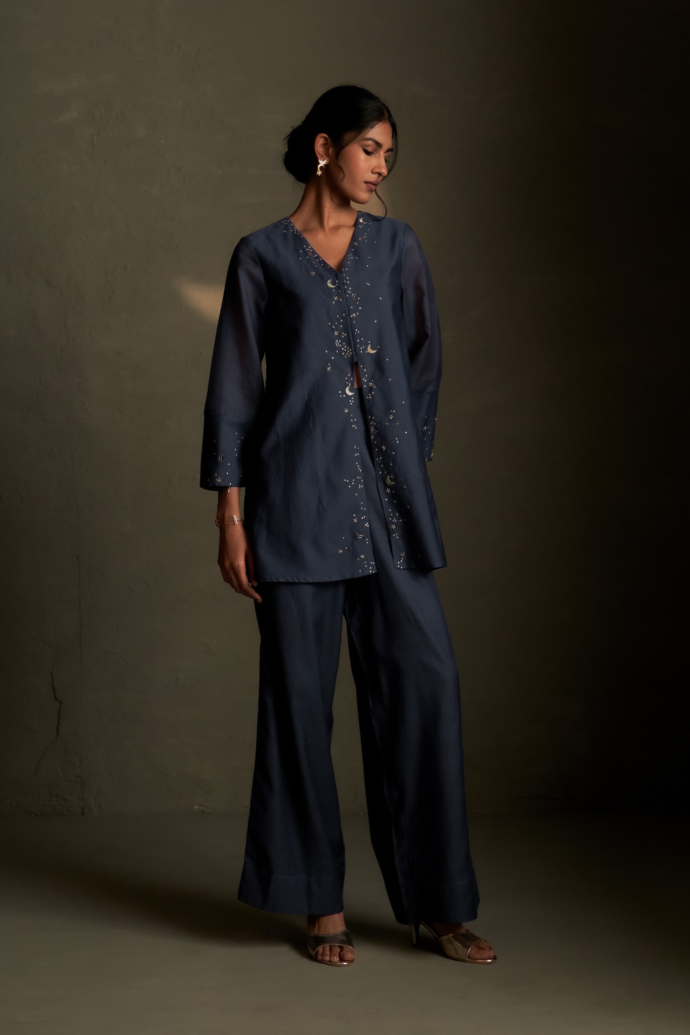 BLUE DUSK CHAAND SITARA SET