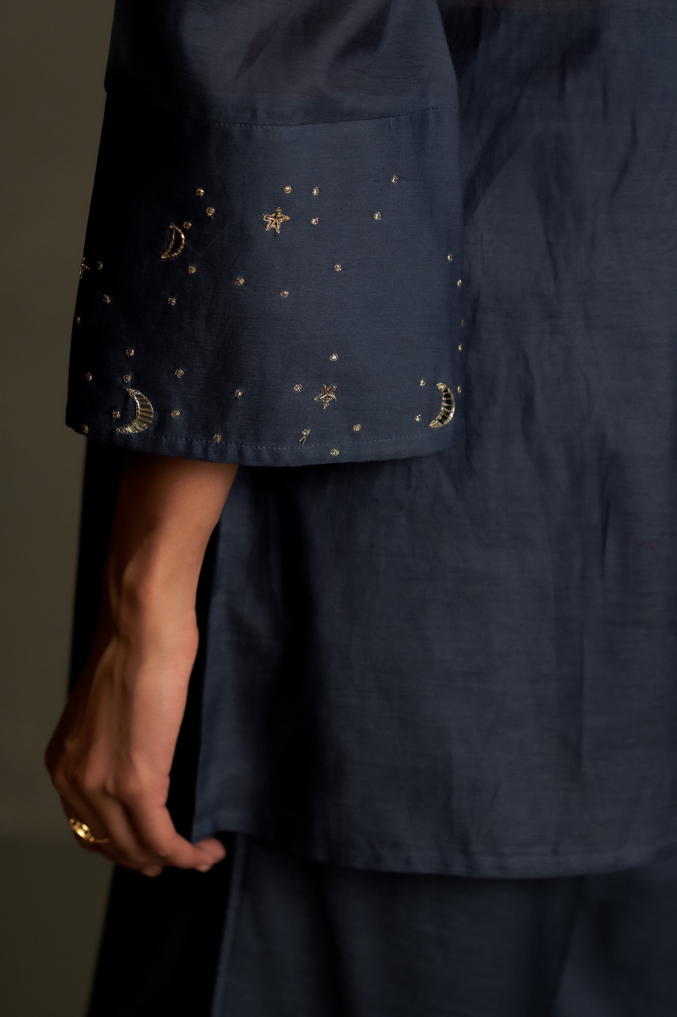 BLUE DUSK CHAAND SITARA SET