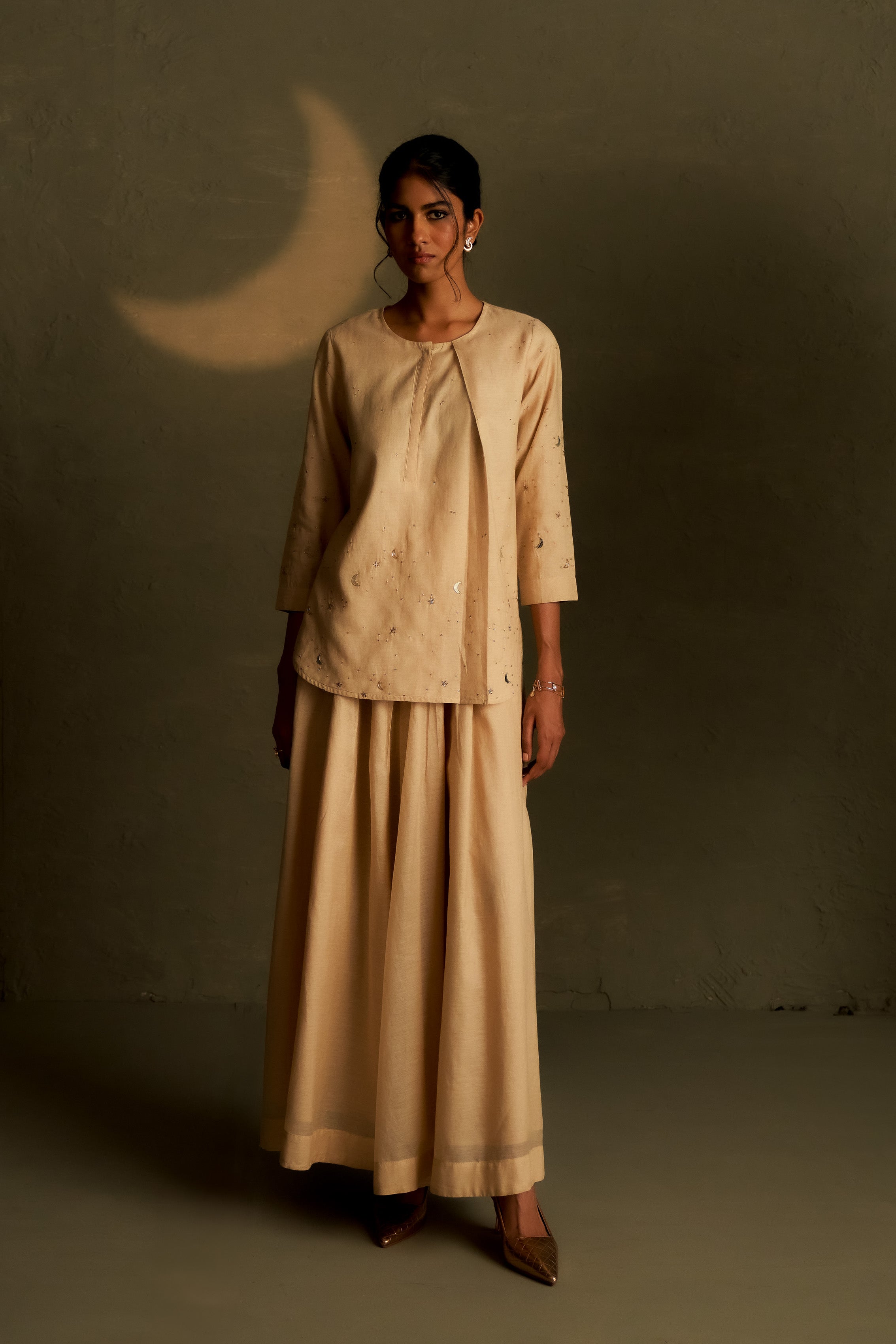 CHAAND KURTI SKIRT SET