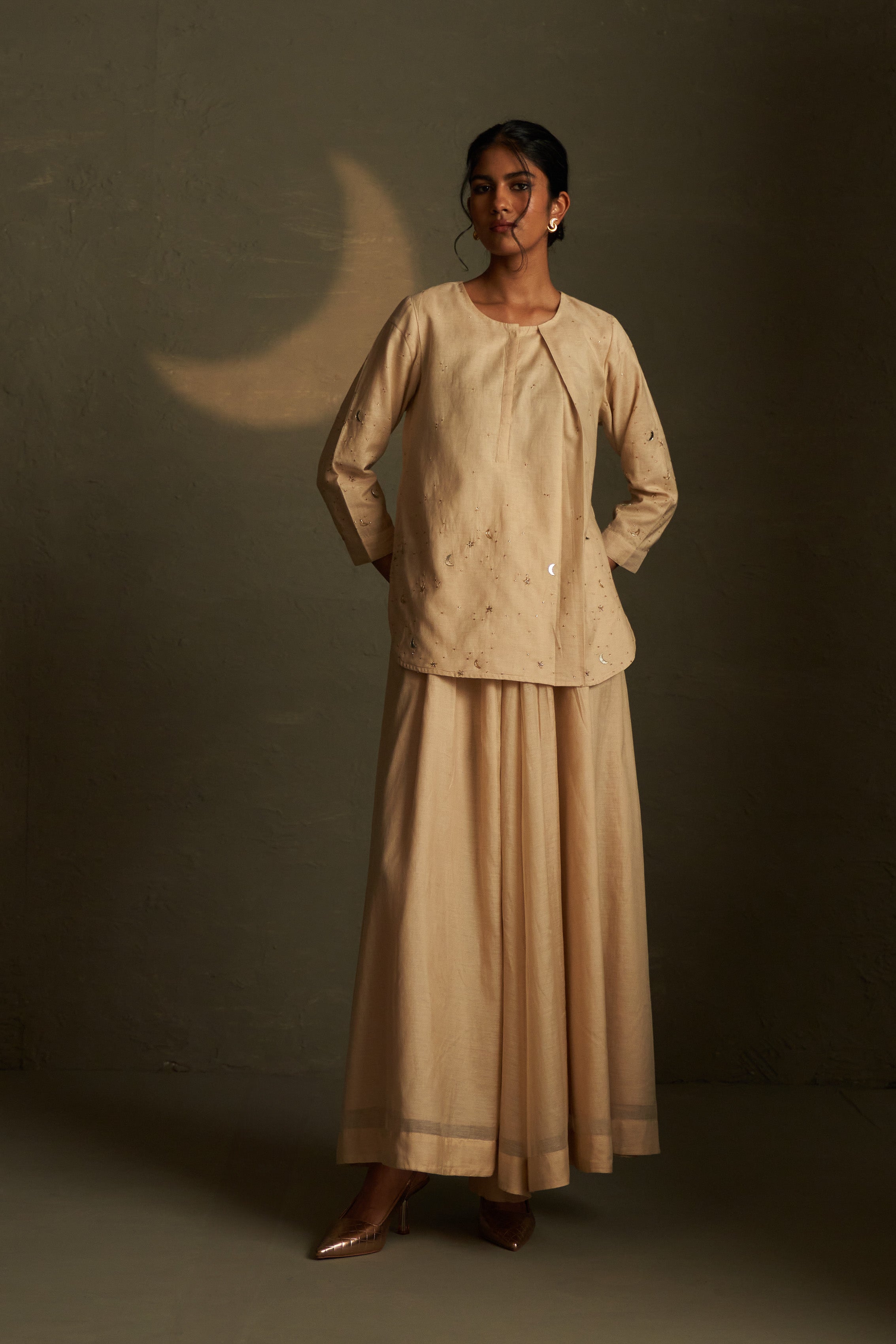 CHAAND KURTI SKIRT SET