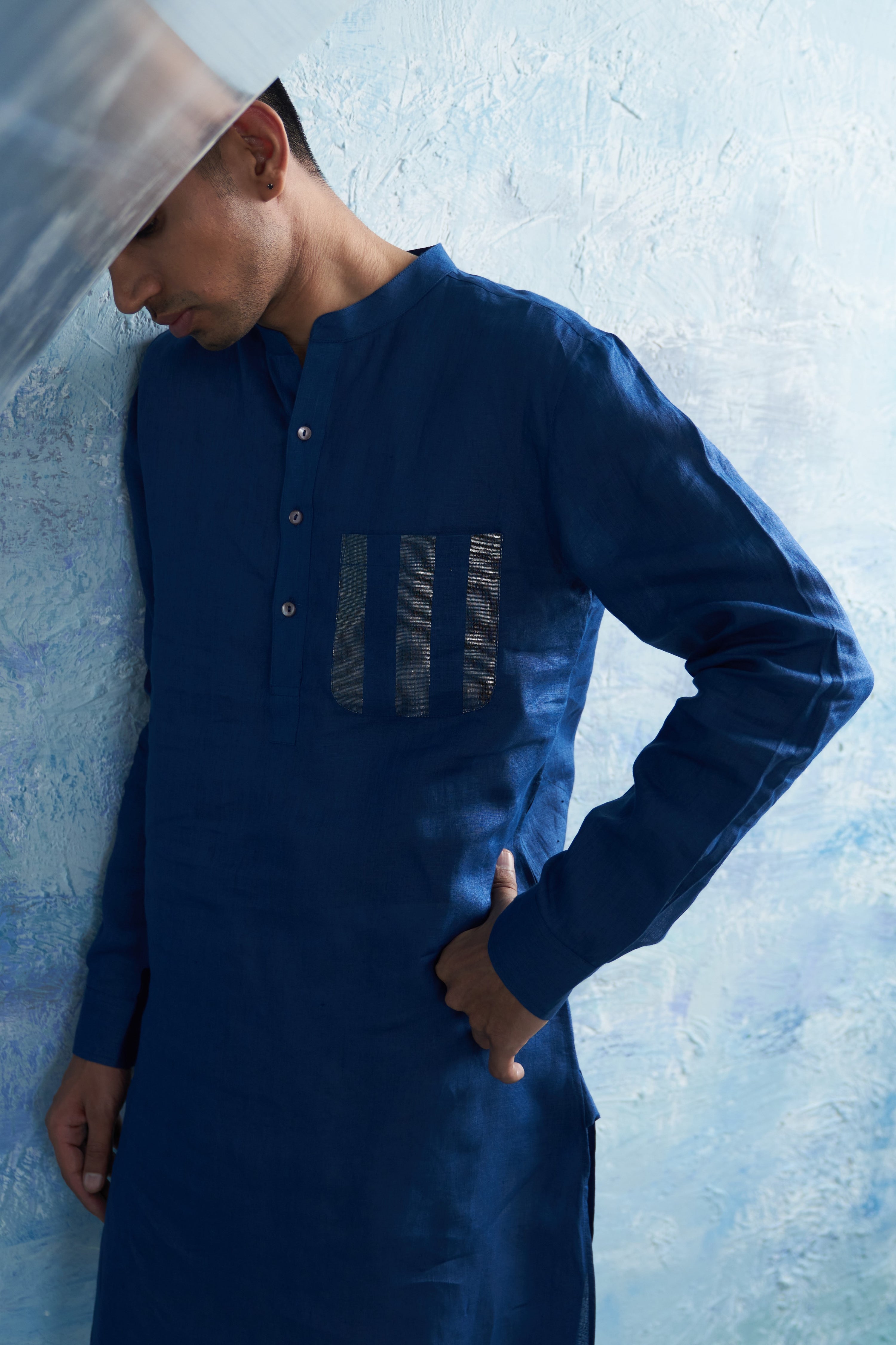 ROYAL BLUE STRAIGHT KURTA SET